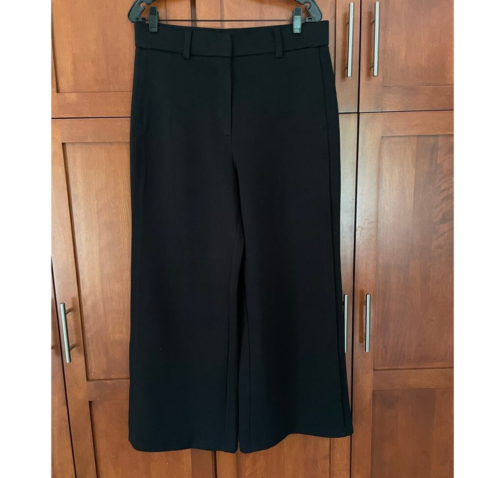 OGL Pants High Waist Wide Leg Black Size Large Petite NEW